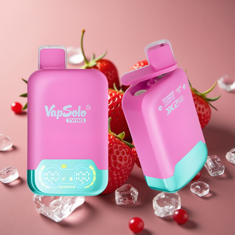 Vapsolo Twins 20000 Puff Fragola Lampone Ciliegia Ghiaccio  Uva Ghiaccio