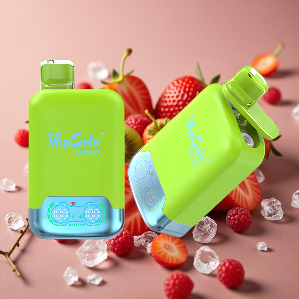 Vapsolo Twins 20000 Puff Fragole Kiwi  Fragole Lampone Ciliegia Ghiaccio