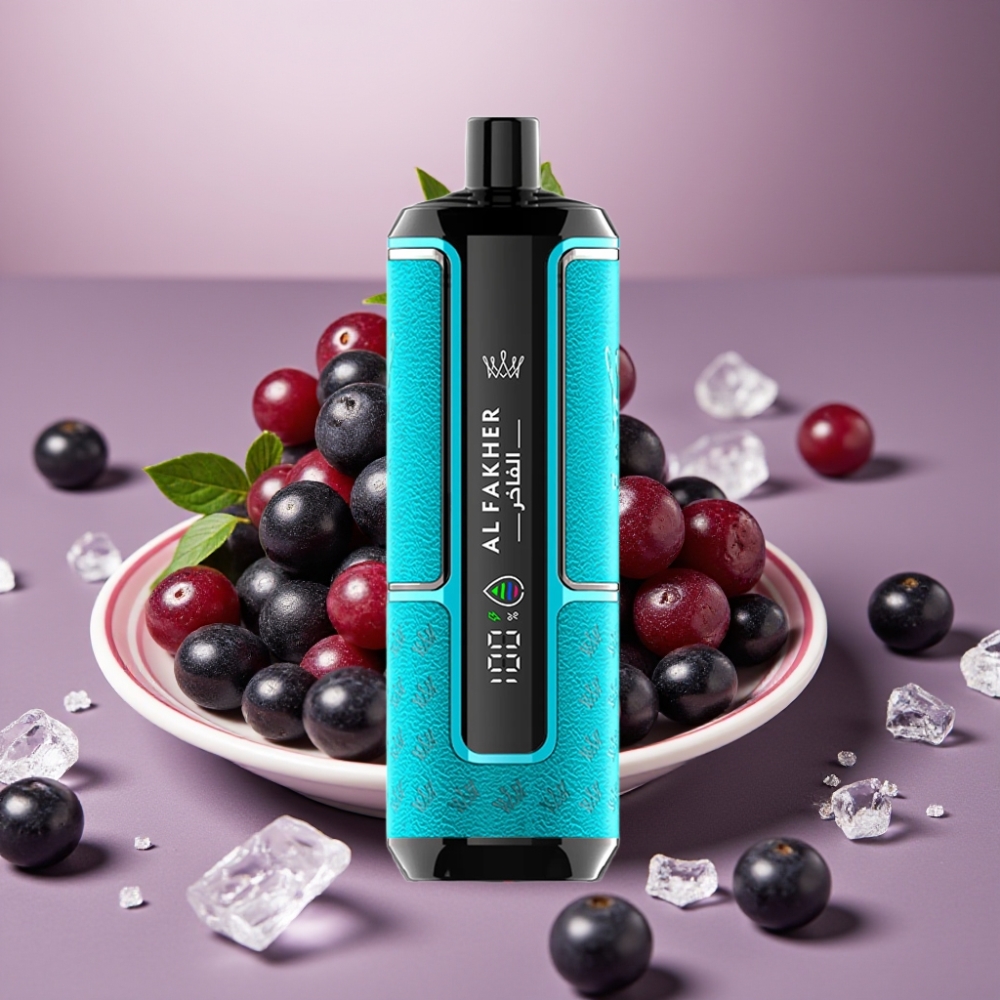 Al Fakher Crown Bar 15K Hypermax Ricarica Rapida Type-C 22ml Ribes Nero Ghiaccio