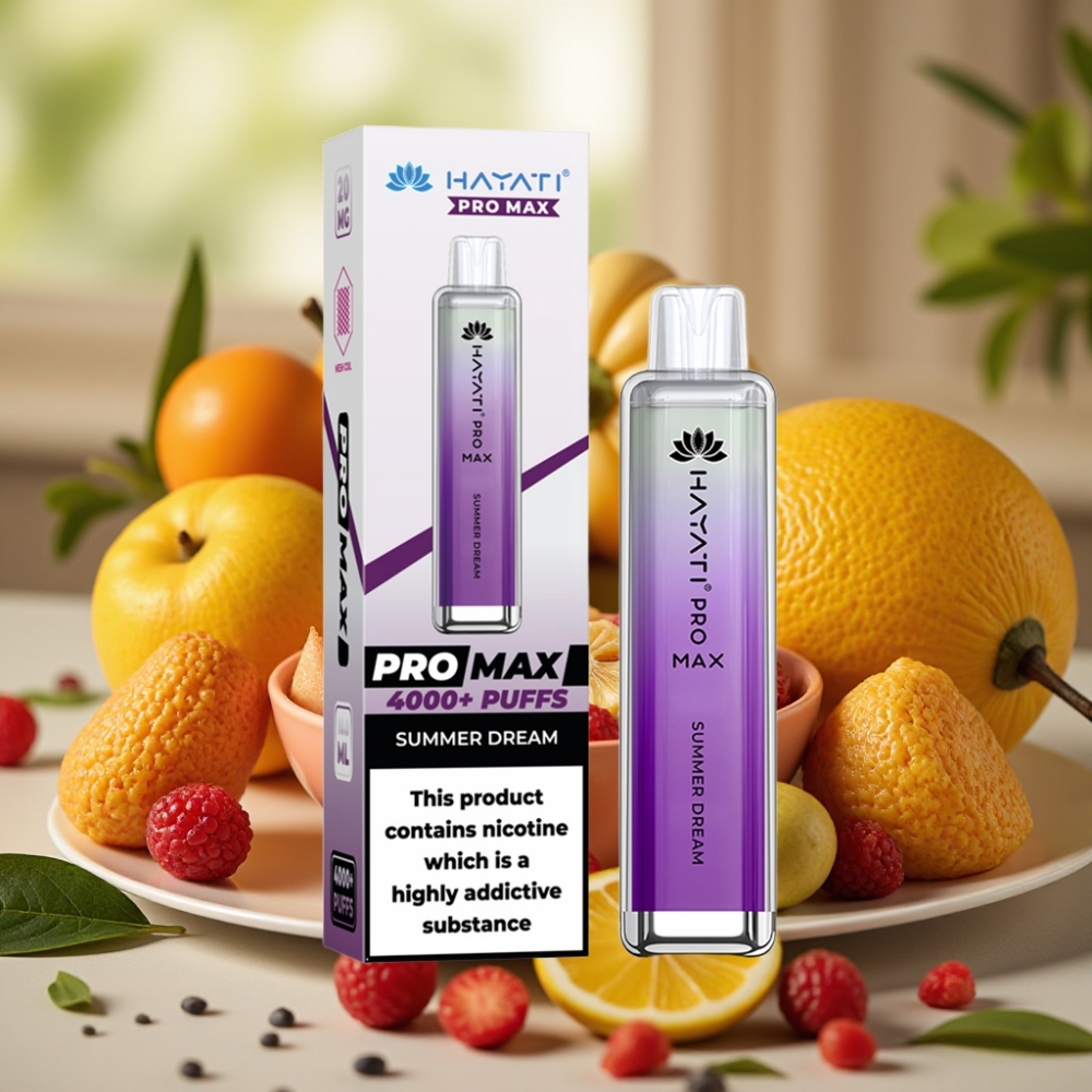 Hayati Pro Max 4000 Puff Ricaricabile Sogno d'Estate Dual Mesh Coil