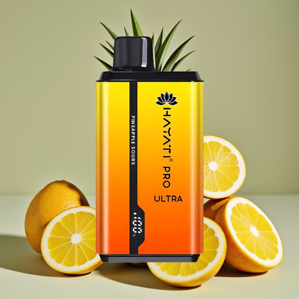 Hayati Pro Ultra 15000 Puff Sigarette Elettroniche Monouso Ananas Agro con 12ml