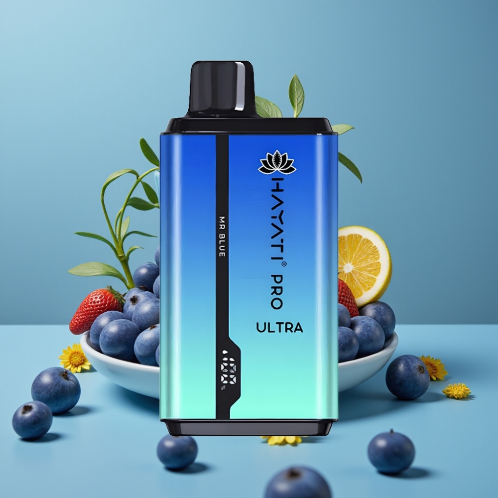 Hayati Pro Ultra 15000 Puff Sigaro Elettronico Monouso Blu Mr Blue 2×12ml 2% 49 Gusti
