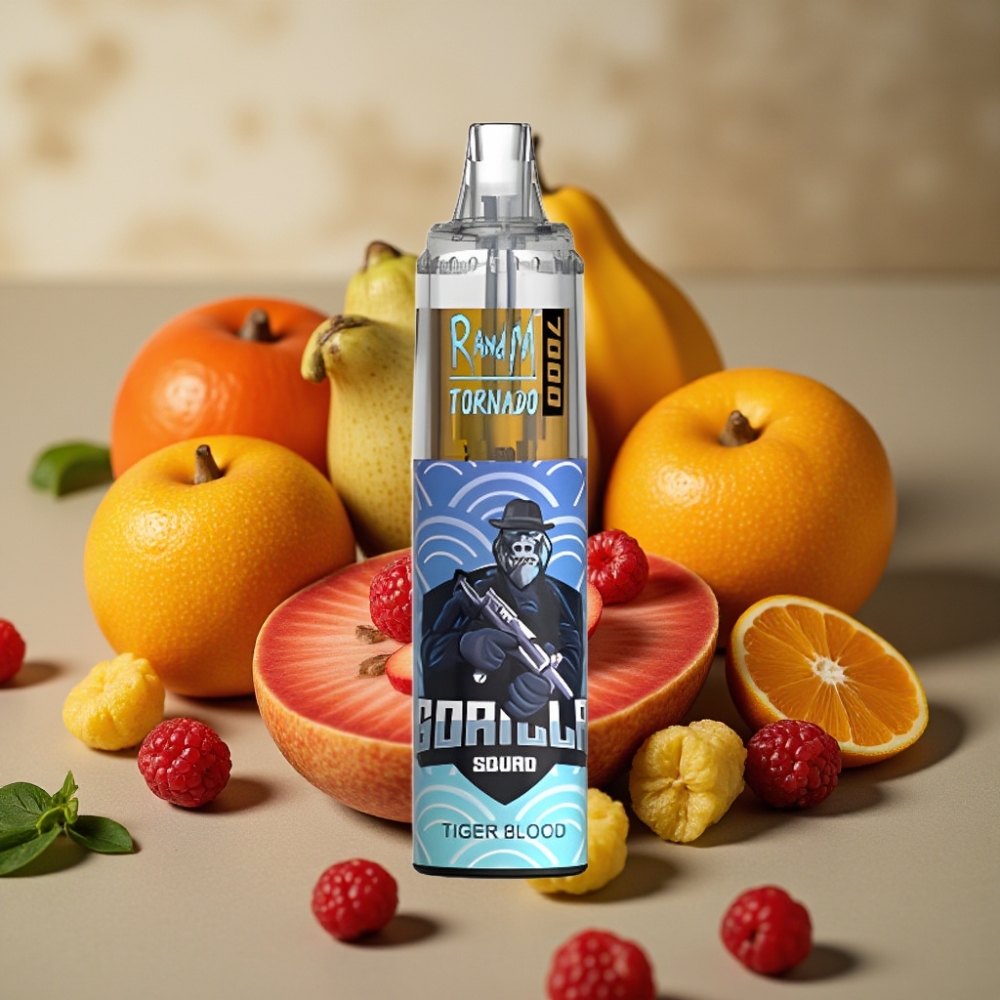 Fumot Tornado 7000 Puffs 14ML Mesh Coil Sangue di Tigre Disposable Vape