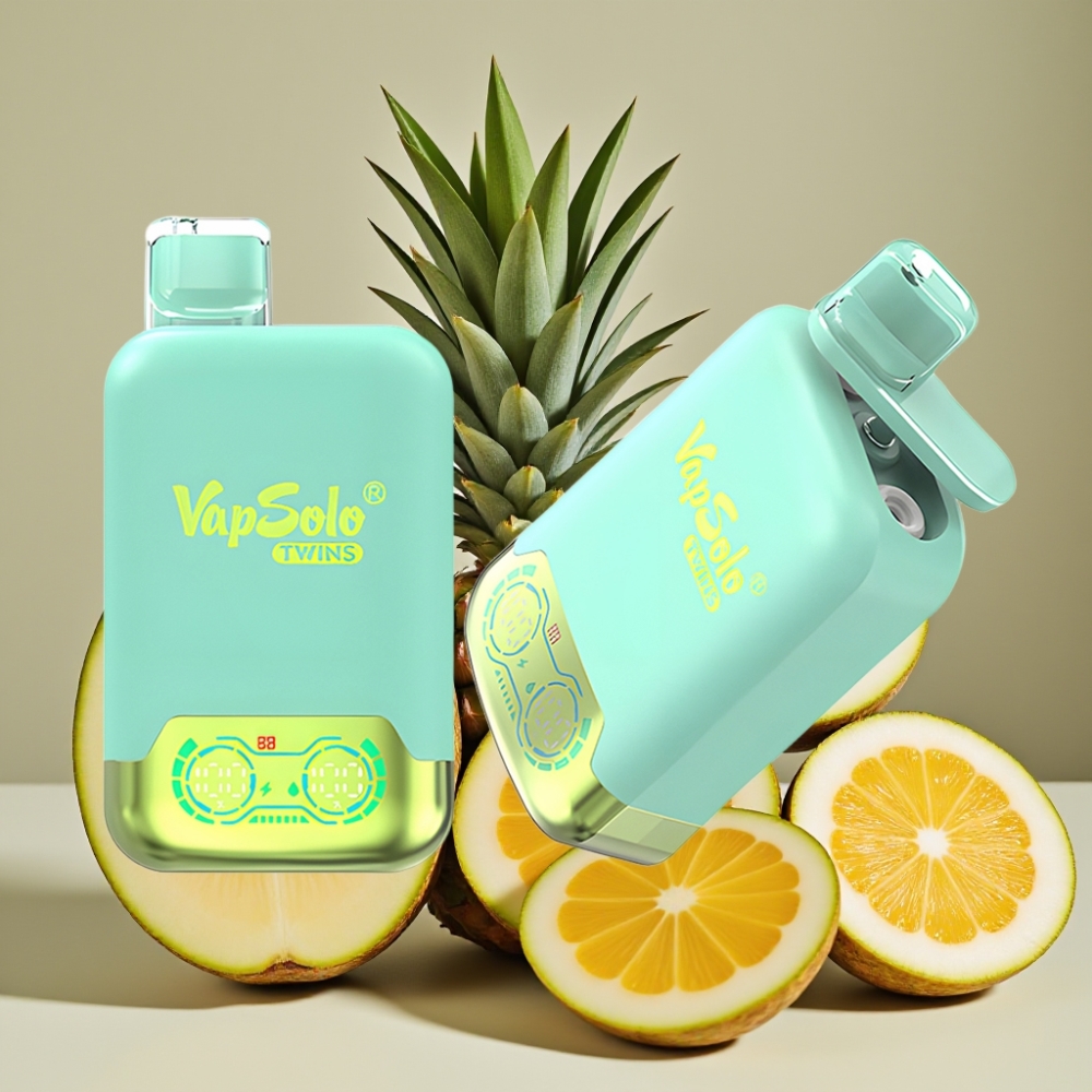 Vapsolo Twins 20000 Puffs Cocomero Triplo & Ananas Cocco Disposable Vape